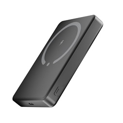 AVAX PB600 FREELY+ 15W Mágneses SLIM Vezeték nélküli Powerbank 10.000mAh + 20W USB-C (PD3.0), szürke