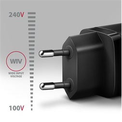 AXAGON ACU-PQ20 QC3.0/AFC/FCP + PD type-C 20W fekete töltő