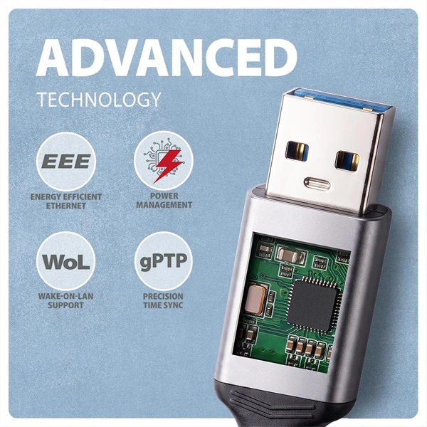 AXAGON ADE-AM15 USB-A Gigabit Ethernet adapter integrált CAT6 hálózati RJ-45 kábellel (1,5 m)