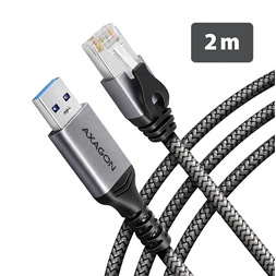 AXAGON ADE-AM20 USB-A Gigabit Ethernet adapter integrált CAT6 hálózati RJ-45 kábellel (2 m)