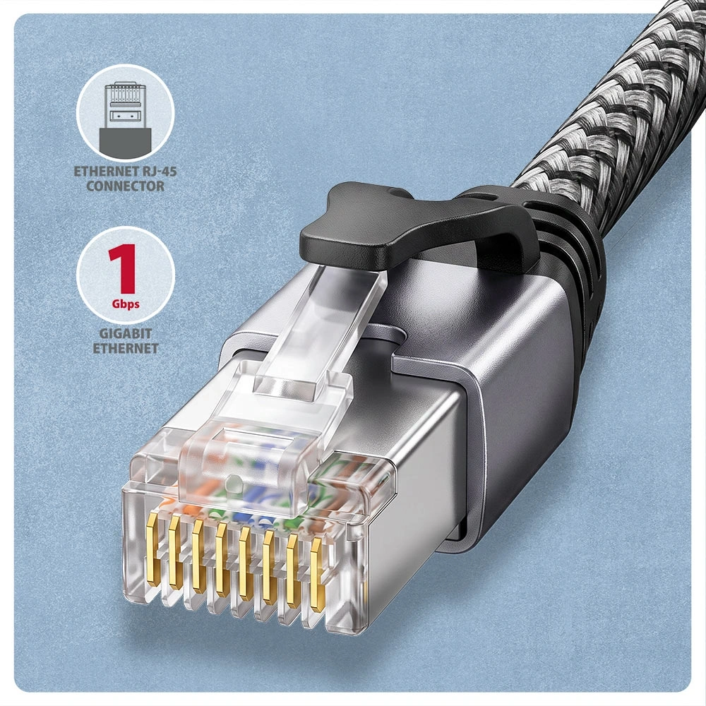 AXAGON ADE-AM20 USB-A Gigabit Ethernet adapter integrált CAT6 hálózati RJ-45 kábellel (2 m)