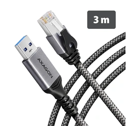 AXAGON ADE-AM30 USB-A Gigabit Ethernet adapter integrált CAT6 hálózati RJ-45 kábellel (3 m)