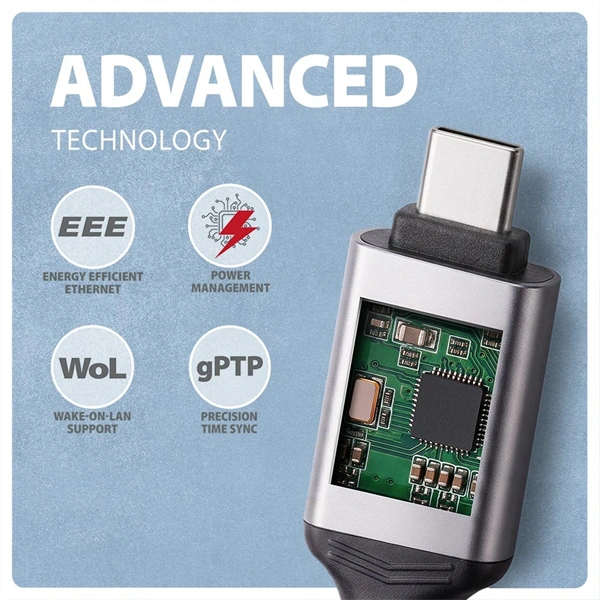 AXAGON ADE-CM30 USB-C Gigabit Ethernet adapter integrált CAT6 hálózati RJ-45 kábellel (3 m)