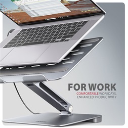 AXAGON HMC-STND ALU laptop állvány dokkoló állomással