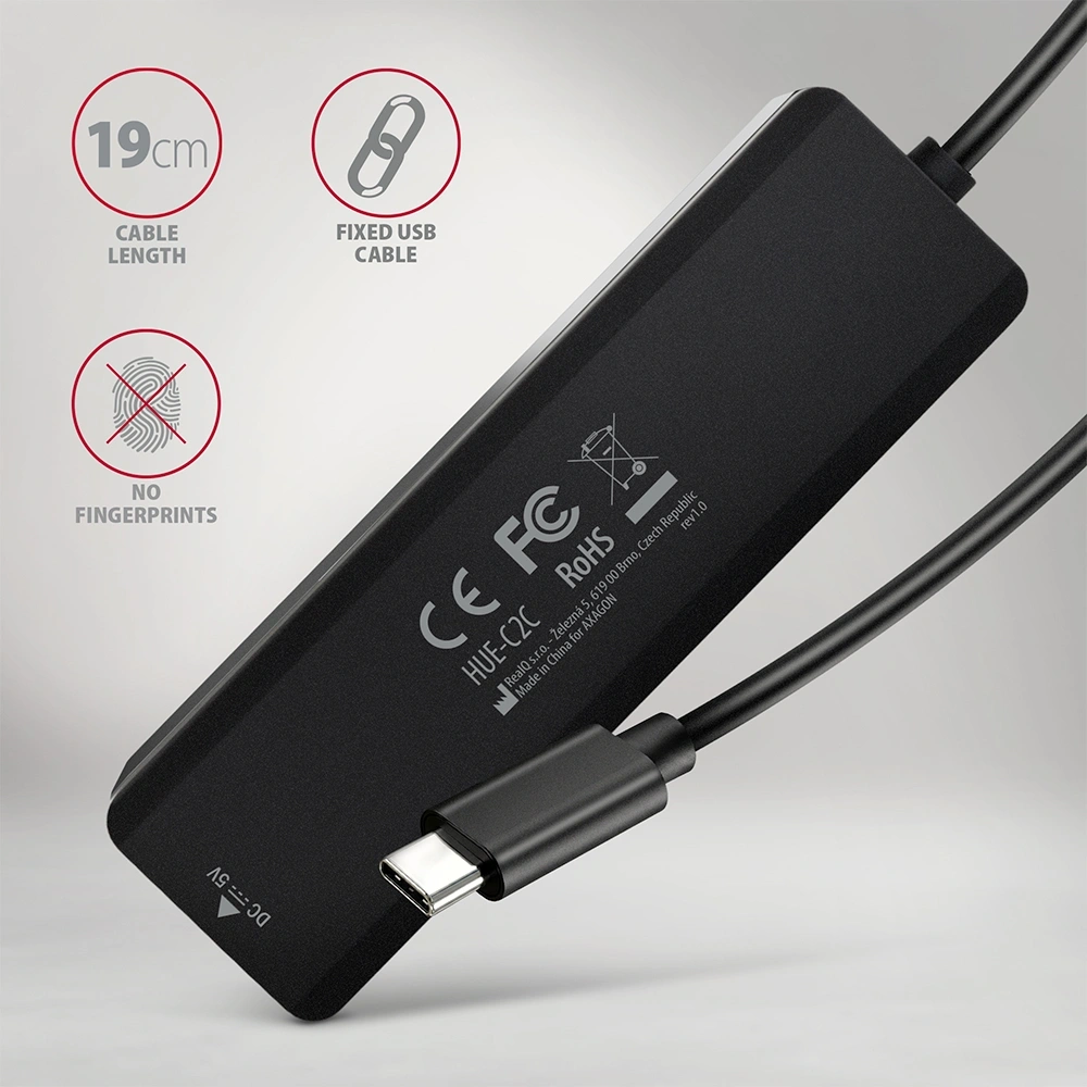 AXAGON HUE-C2C USB-C 5Gbps utazó hub