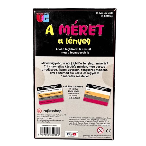 A méret a lényeg társasjáték