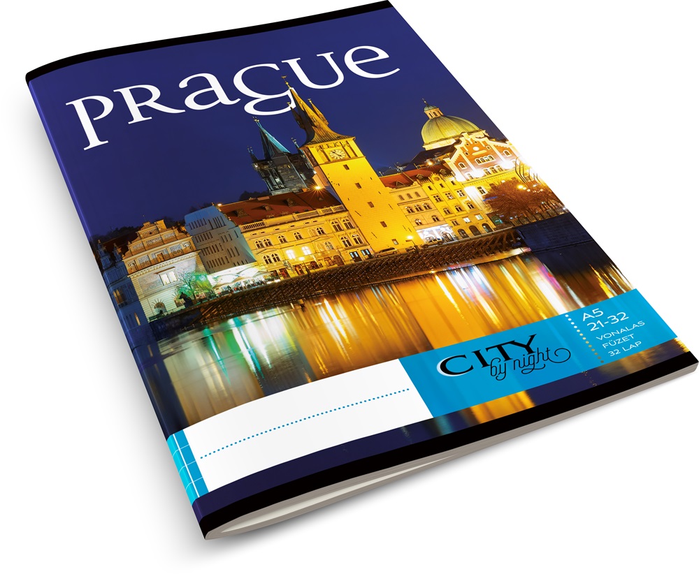 Absolut City By Night A5 21-32 vonalas füzet