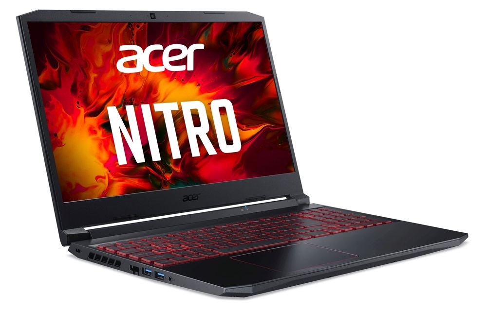 Acer Nitro 5 AN515-55-71GE 15,6"FHD/Intel Core i7-10750H/8GB/512GB/RTX 3050 Ti 4GB/FreeDOS/fekete laptop