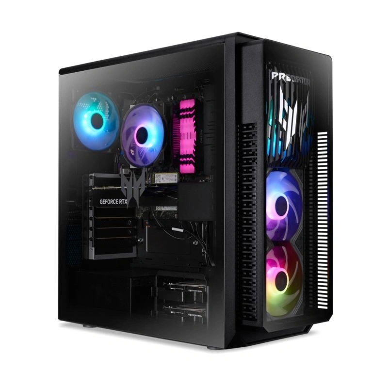 Acer Predator Orion 5000/Core Ultra 7 265F/32GB/2TB SSD/RTX 5070/Win11 Pro/fekete asztali számítógép