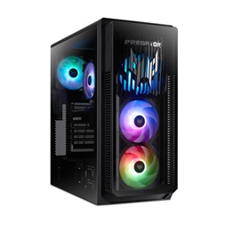 Acer Predator Orion 5000/Core Ultra 7 265F/32GB/2TB SSD/RTX 5070/fekete asztali számítógép