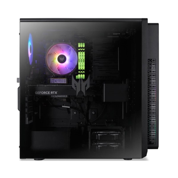 Acer Predator Orion 5000/Core Ultra 7 265F/32GB/2TB SSD/RTX 5070/fekete asztali számítógép