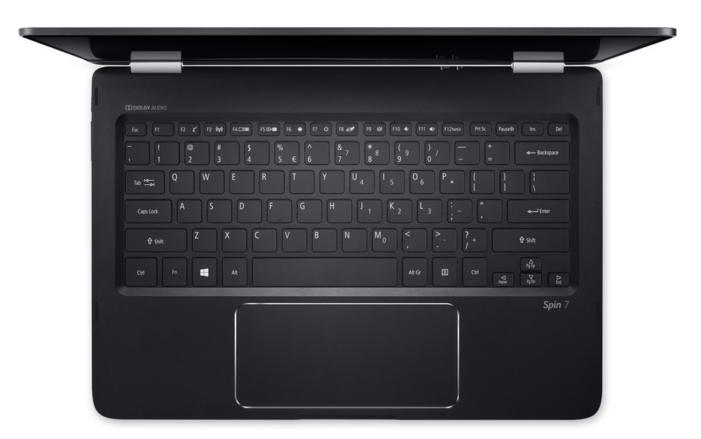 Acer Spin 7 SP714-51-M5MM 14" FHD IPS/Intel Core i7-7Y75/8GB/256GB/Int. VGA/Win10/fekete laptop