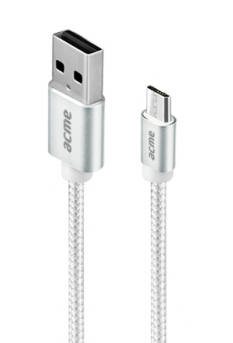 Acme CB2011S 1m ezüst Micro USB kábel