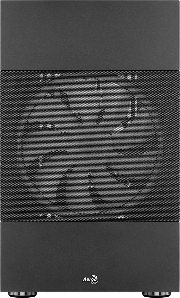 Aerocool Atomic v1 fekete (táp nélküli) ablakos mATX ház