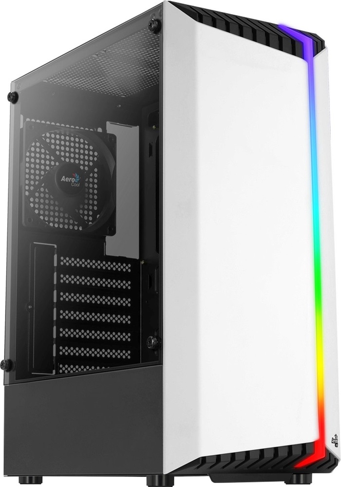 Aerocool Bionic v1 fekete/fehér (táp nélküli) ablakos ATX ház