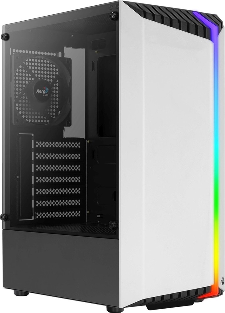 Aerocool Bionic v1 fekete/fehér (táp nélküli) ablakos ATX ház