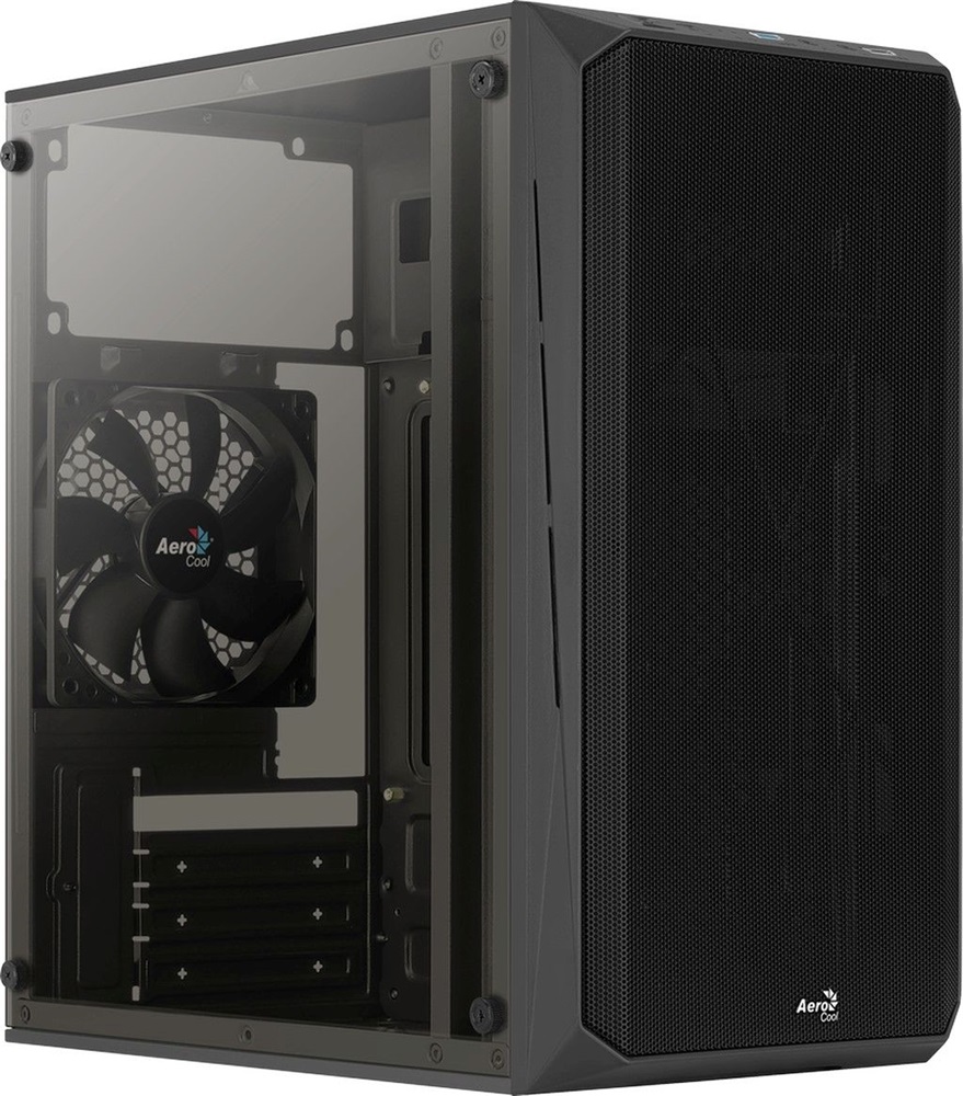 Aerocool CS-107 Mesh fekete (táp nélküli) ablakos mATX ház