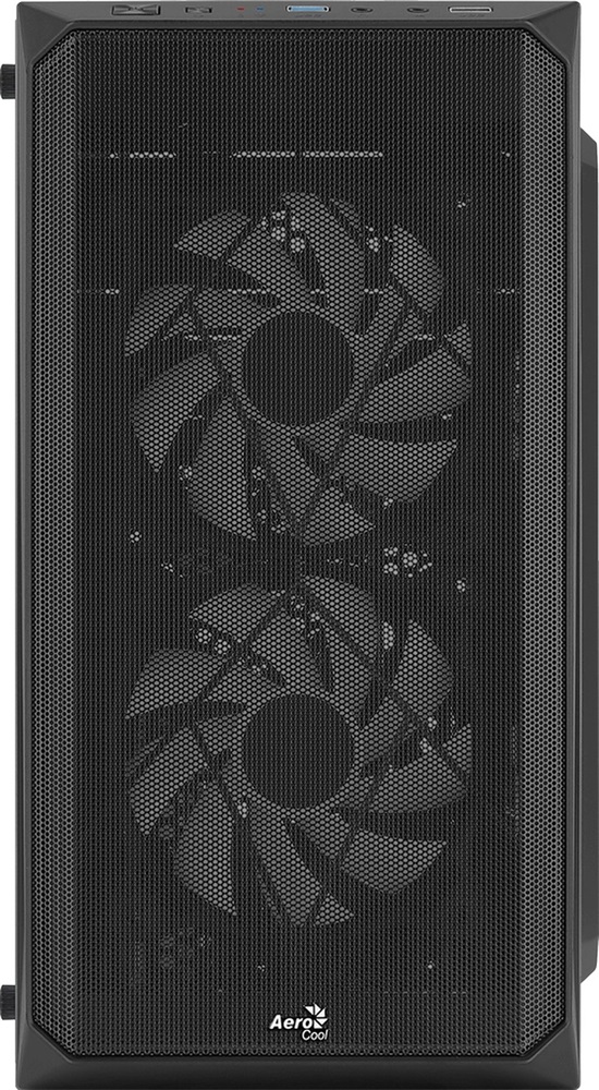 Aerocool CS-107 Mesh FRGB fekete (táp nélküli) ablakos mATX ház