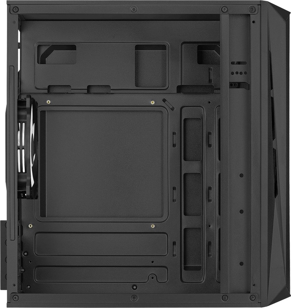 Aerocool CS-107 Mesh FRGB fekete (táp nélküli) ablakos mATX ház