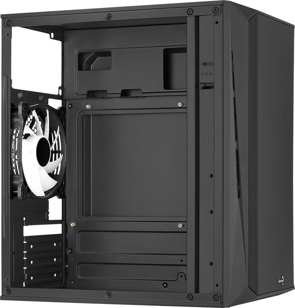 Aerocool CS-107 Mesh FRGB fekete (táp nélküli) ablakos mATX ház