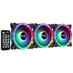Aerocool Duo 12 Pro 3db 120mm ARGB ventilátor + vezérlő