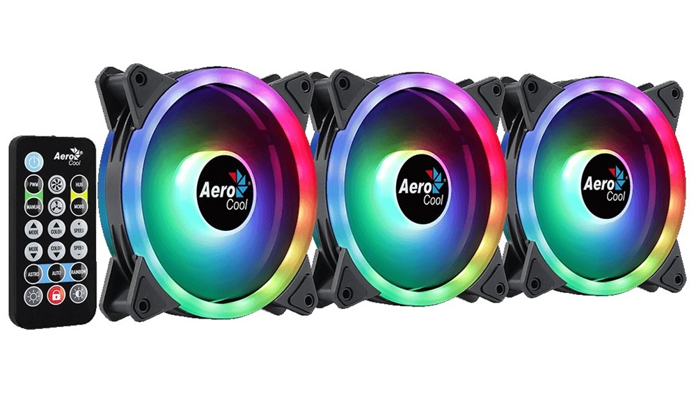 Aerocool Duo 12 Pro 3db 120mm ARGB ventilátor + vezérlő
