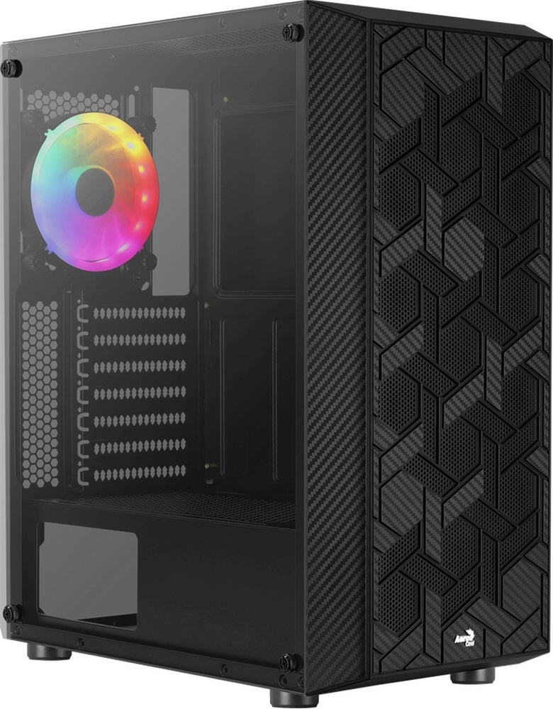 Aerocool Hive v3 FRGB fekete (táp nélküli) ablakos ATX ház