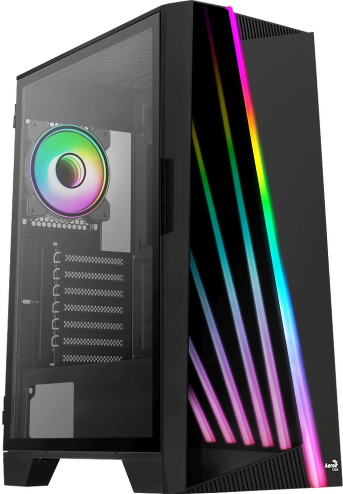 Aerocool Mirage ARGB fekete (táp nélküli) ablakos ATX ház