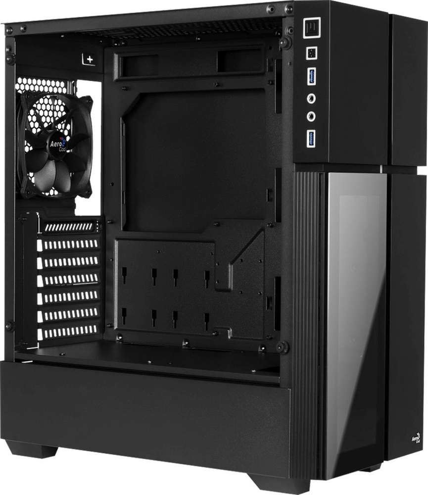 Aerocool Playa RGB fekete (táp nélküli) ablakos ATX ház