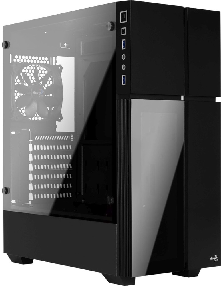 Aerocool Playa RGB fekete (táp nélküli) ablakos ATX ház