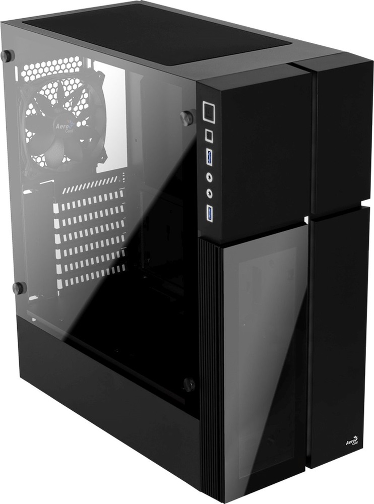 Aerocool Playa RGB fekete (táp nélküli) ablakos ATX ház