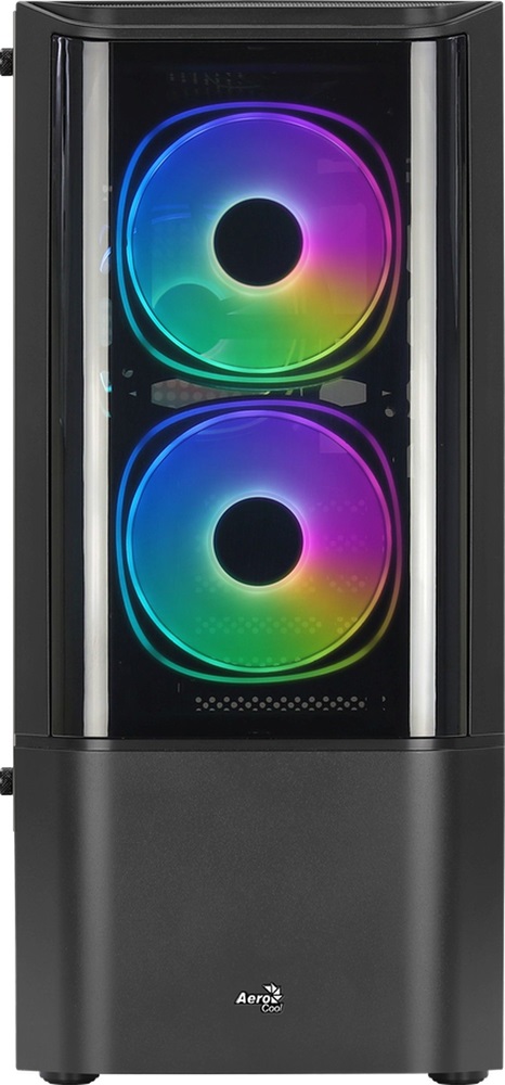 Aerocool Quantum RGB fekete (táp nélküli) ablakos ATX ház