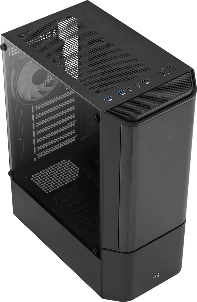Aerocool Quantum RGB fekete (táp nélküli) ablakos ATX ház