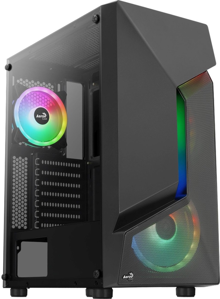 Aerocool Scape ARGB fekete (táp nélküli) ablakos ATX ház