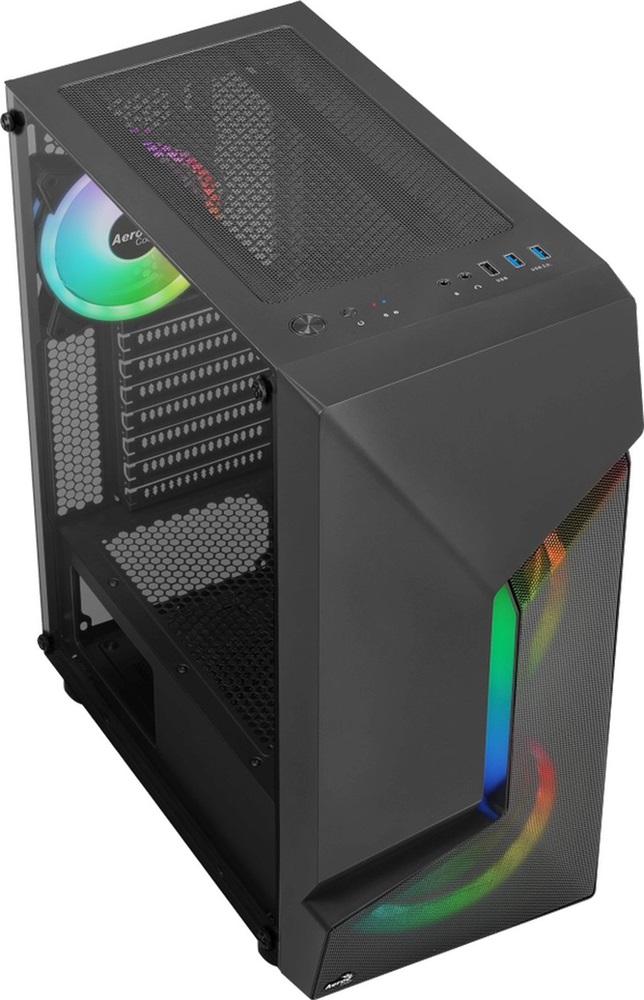 Aerocool Scape ARGB fekete (táp nélküli) ablakos ATX ház