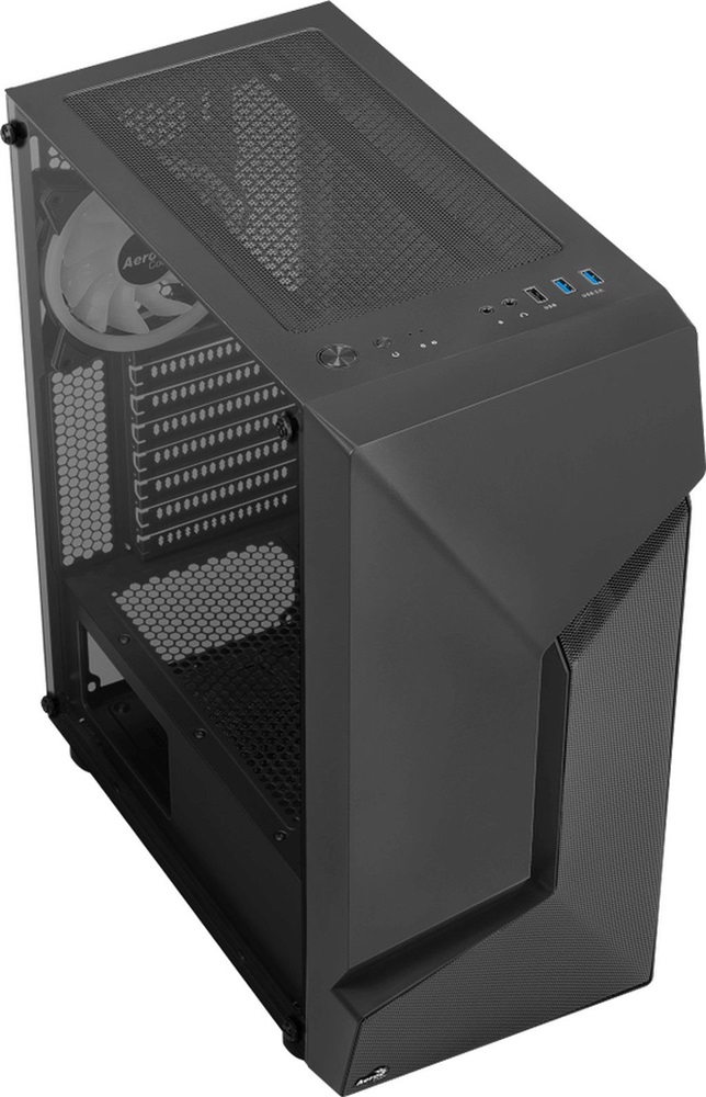 Aerocool Scape ARGB fekete (táp nélküli) ablakos ATX ház