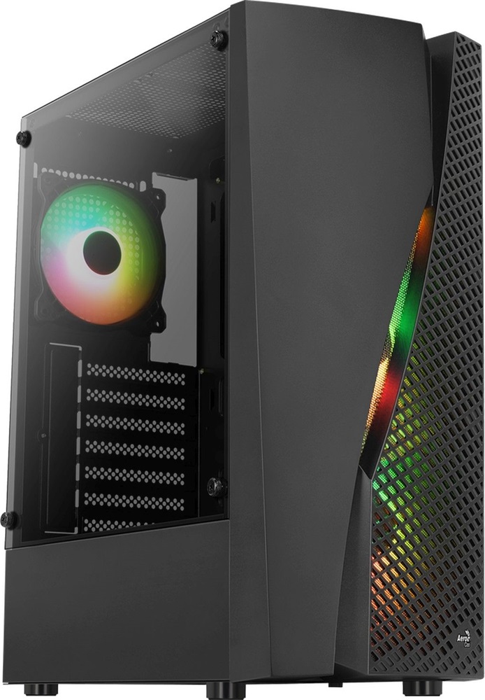 Aerocool Wave v3 RGB fekete (táp nélküli) ablakos ATX ház