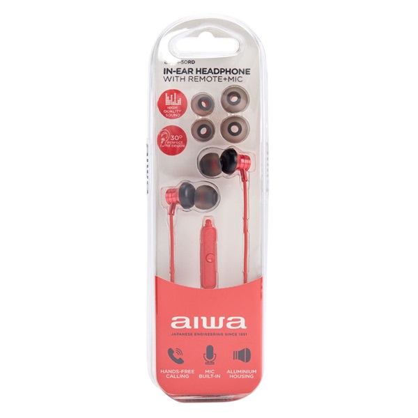 Aiwa ESTM-50RD piros fülhallgató
