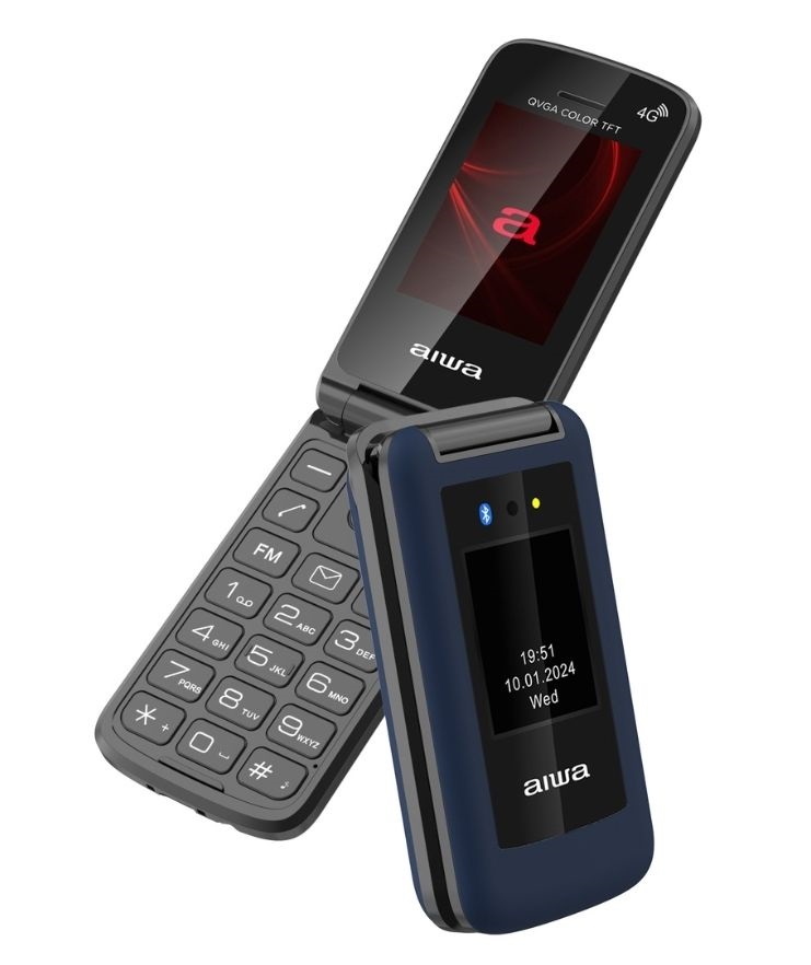 Aiwa FP-30-4G/BL 2,4" DualSIM kék mobiltelefon (Újszerű)