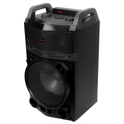 Aiwa KBTUS-700 vezetékes mikrofonnal Bluetooth hordozható fekete party hangszóró (Újracsomagolt)