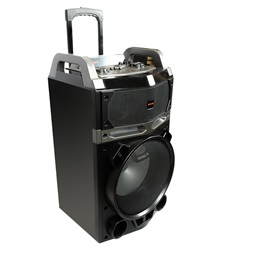 Aiwa KBTUS-700 vezetékes mikrofonnal Bluetooth hordozható fekete party hangszóró (Újracsomagolt)
