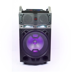 Aiwa KBTUS-700 vezetékes mikrofonnal Bluetooth hordozható fekete party hangszóró (Újracsomagolt)