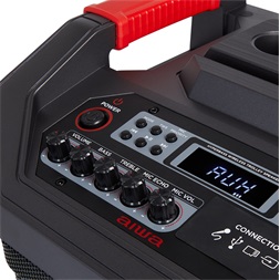Aiwa KBTUS-710 hordozható Bluetooth party hangszóró (Újracsomagolt)