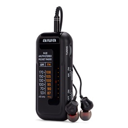 Aiwa R-22BK hordozható fekete FM rádió