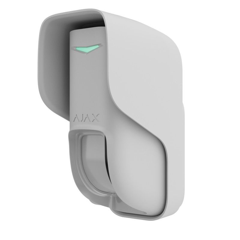 Ajax Curtain Outdoor WH vezeték nélküli kültéri fehér függönykarakterisztikájú PIR+MW mozgásérzékelő