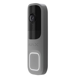 Ajax DoorBell vezeték nélküli kültéri AI video kaputelefon, PIR mozgásérzékelővel, szürke