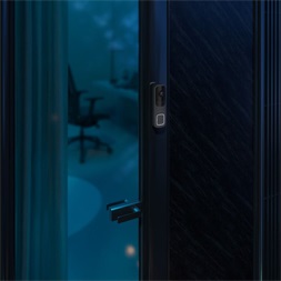 Ajax DoorBell vezeték nélküli kültéri AI video kaputelefon, PIR mozgásérzékelővel, szürke