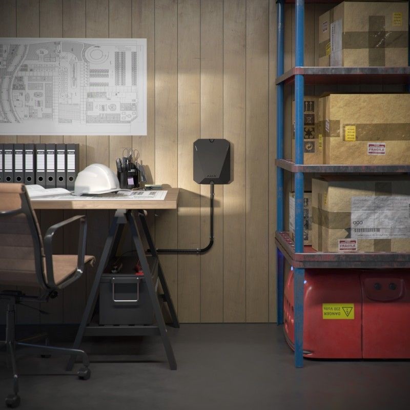 Ajax HUB BP WH vezeték nélküli fehér akkumulátoros, 2xSIM, riasztóközpont