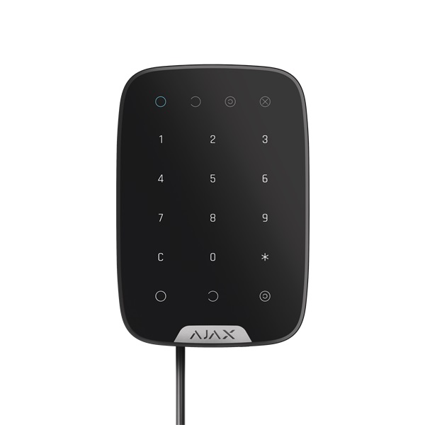 Ajax Keypad Fibra BL fekete vezetékes érintésvezérelt kezelőegység