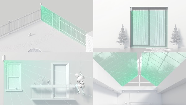 Ajax MotionProtect Curtain WH vezetéknélküli fehér függöny infra mozgásérzékelő
